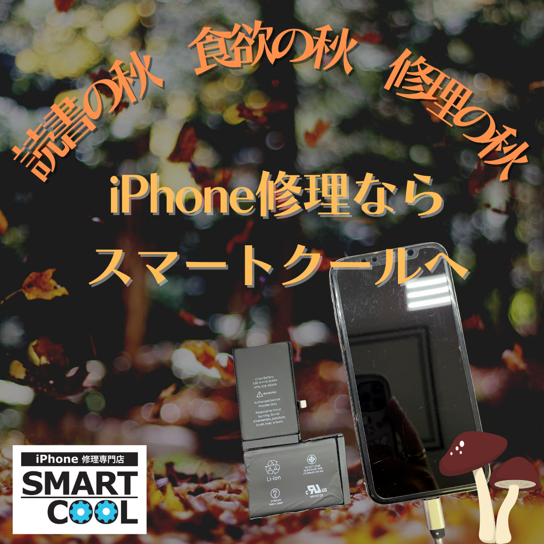食欲の秋・読書の秋・修理の秋【iPhoneX｜バッテリー交換】
