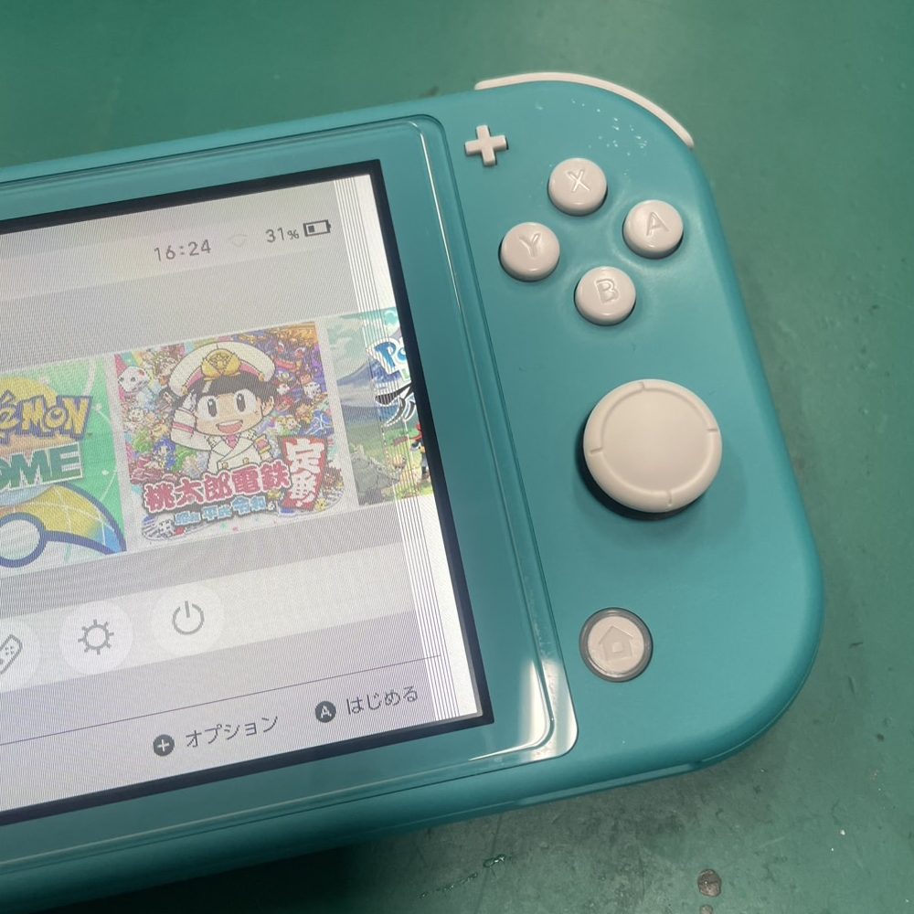 switch lite　液晶交換修理【伊万里市よりご来店】