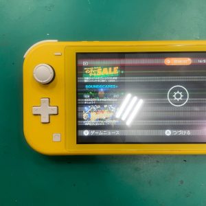 switch lite　液晶交換修理