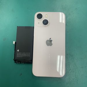 iPhone13minバッテリー交換修理